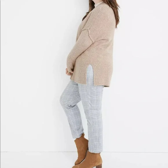 Madewell Sweater Small Beige Baxter Crew Neck Long Sleeve Alpaca Blend - Picture 10 of 10